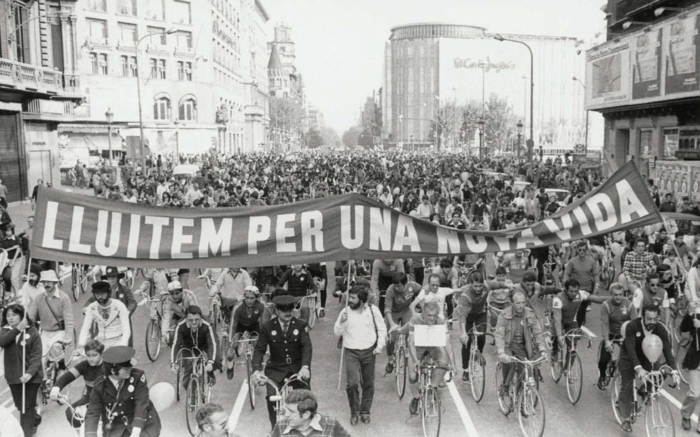 Manifestació ecologista, 5 de novembre 1978. AFB. Pérez de Rozas
