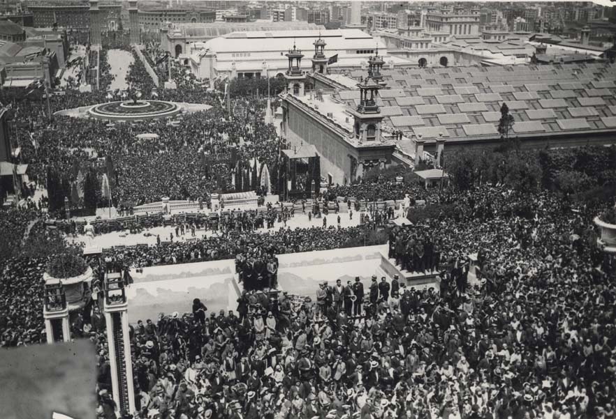 Inauguració Exposició Internacional 1929. AFB. Pérez de Rozas
