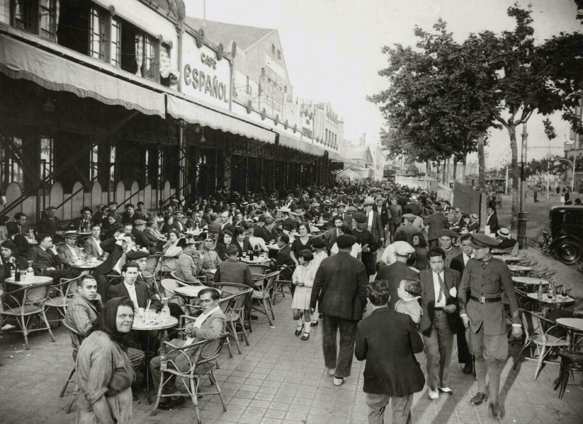 Josep Gaspar. Terrassa del Cafè Español al Paral·lel, c.1925