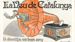 Cartell de felicitació del nou any de “La Veu de Catalunya”. Autor: Jiménez, 1931