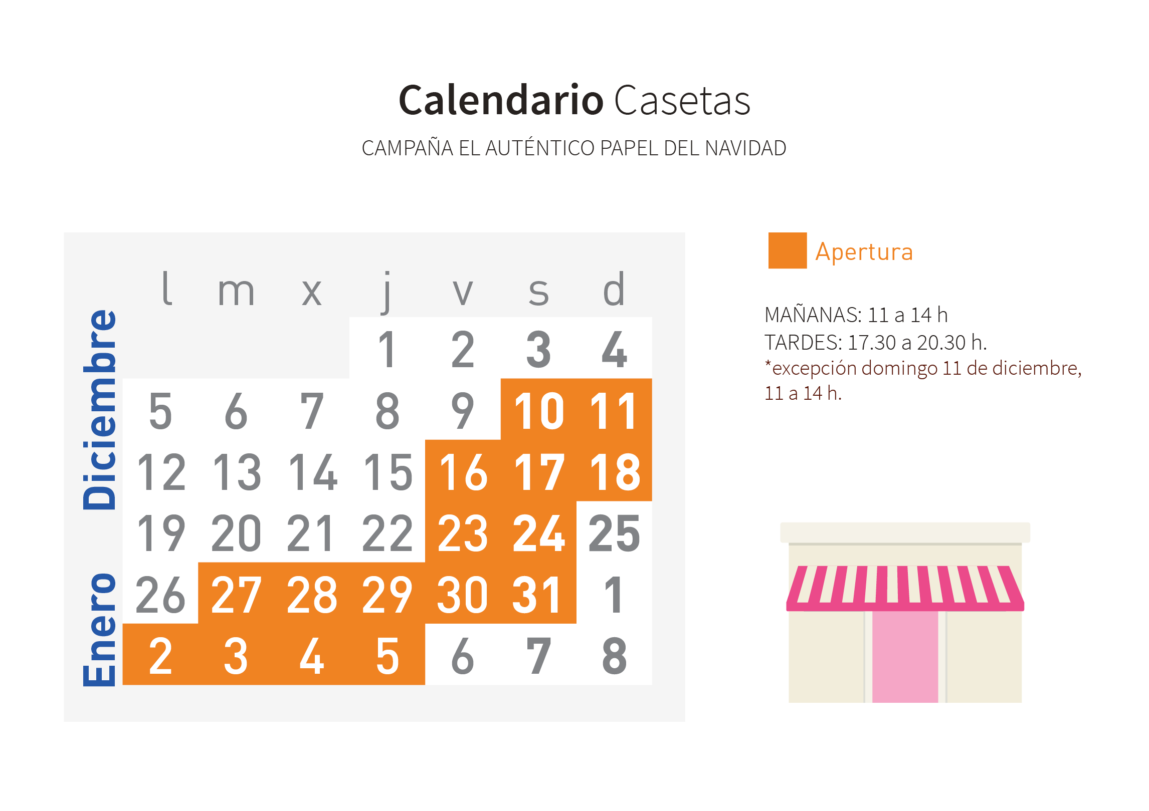 Calendario casitas