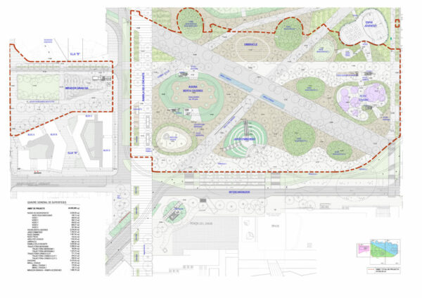 Empiezan las obras de la parte central del parque de las Glòries Les