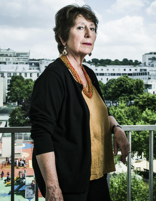Marie-José Mondzain,  2017. Fréderic Stucin, "Le Monde"