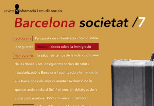Coberta del número 7 de la revista “Barcelona Societat"