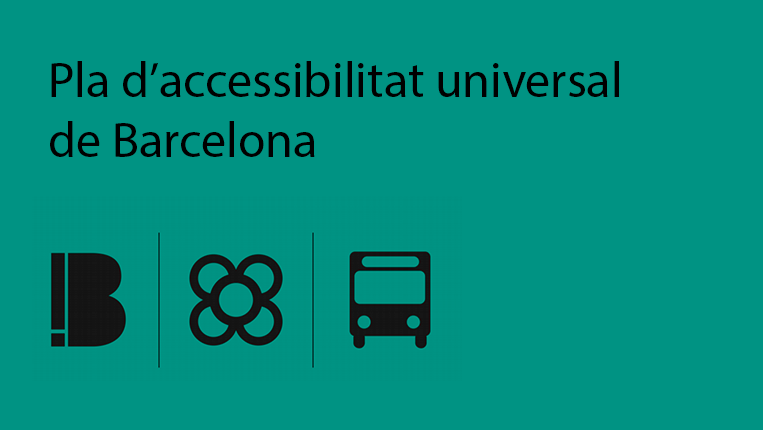 Cartell del Pla d'Accessibilitat Universal de Barcelona