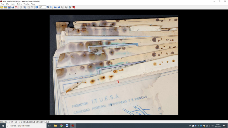 Taques provocades per la humitat 