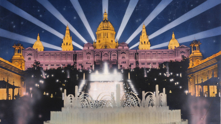 Fotocomposició de la Font Màgica