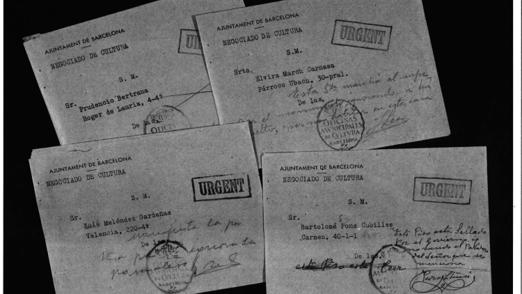 Sobres enviats per l’Ajuntament