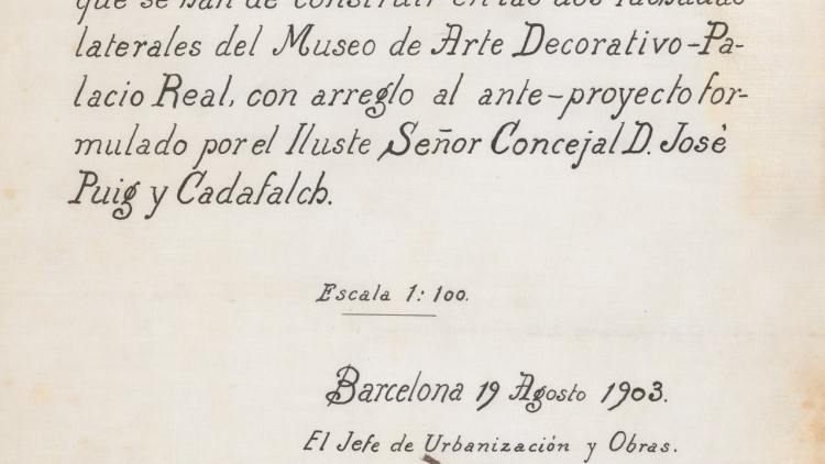 Caràtula del plànol 