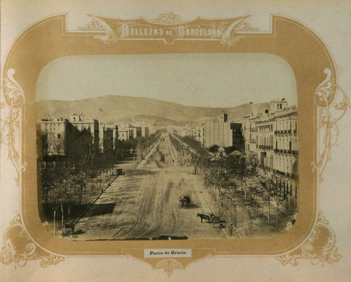 Joan Martí. Passeig de Gràcia, 1874