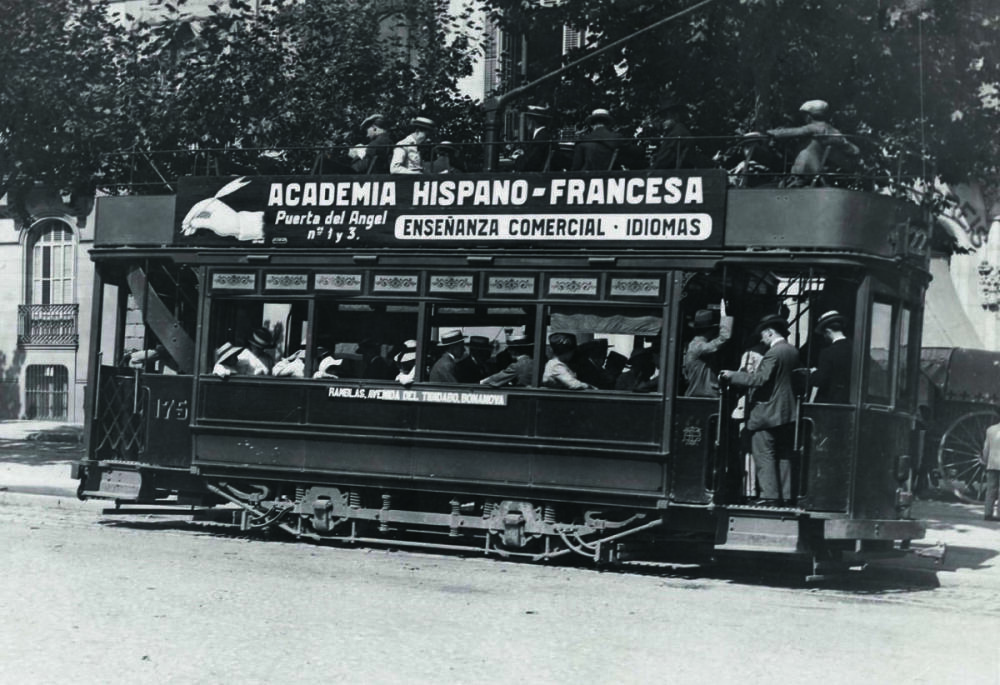 Lluís Girau Iglesias. Tramvia elèctric, 1908