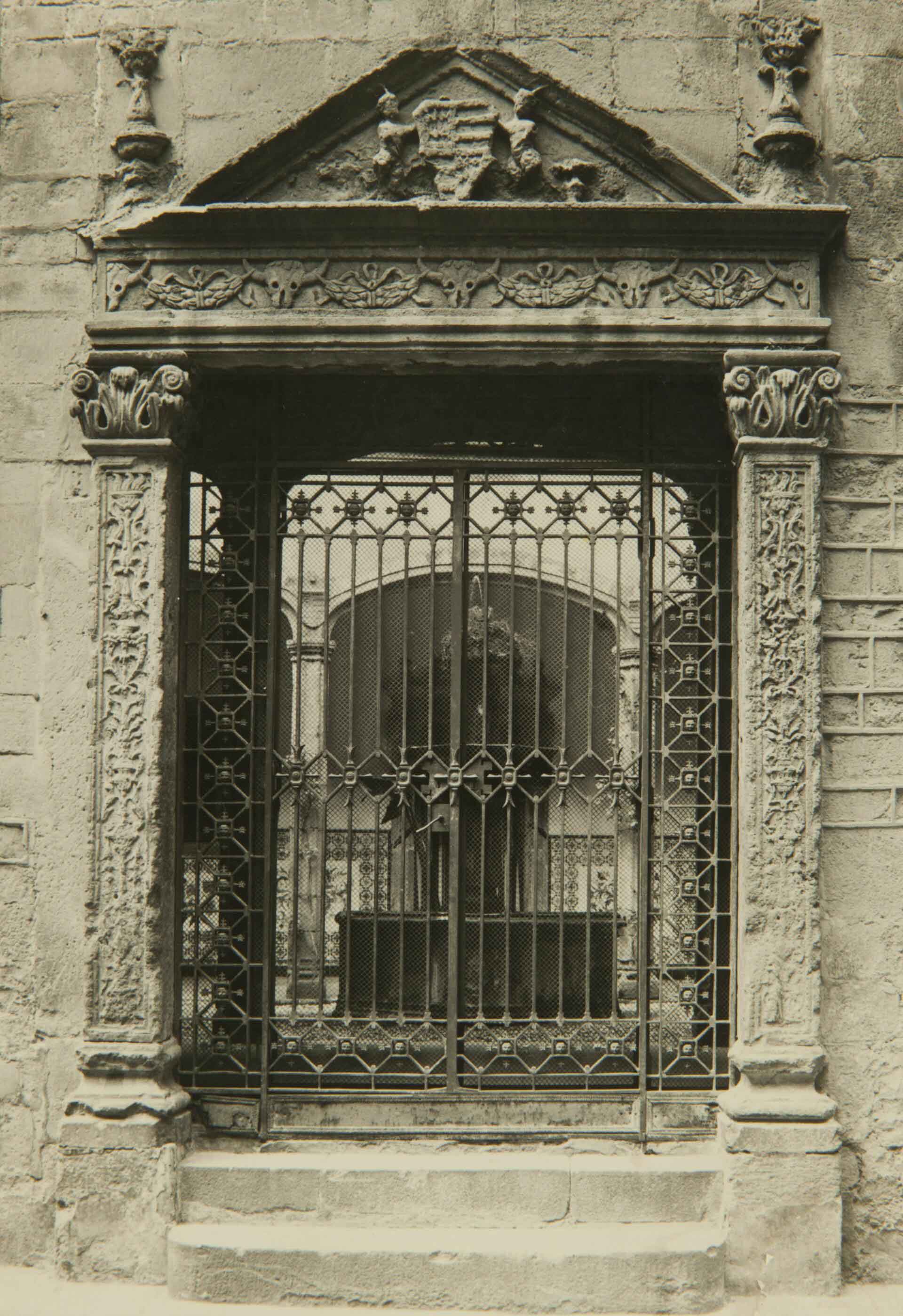 Puerta barroca de la calle de Santa Llúcia. 1922