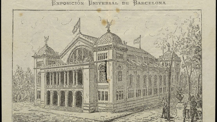 Guia simplificada de l’Exposició Universal del 1888. Imprès dedicat a explicar breument l’Exposició Universal de Barcelona.  Referència AHCB: 5D79 – C3