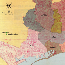 Plànol de la divisió de Barcelona en districtes