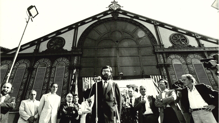 Acte commemoratiu pel centenari del Mercat de Sant Antoni, 1982. AMDE