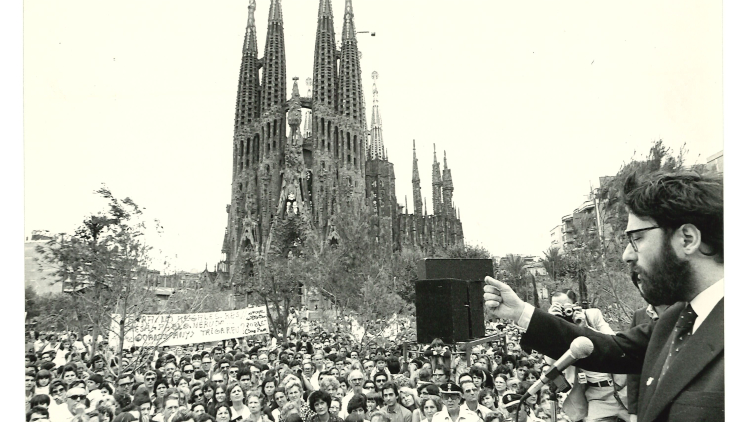 Inauguració de la plaça de Gaudí, 1981. AMDE