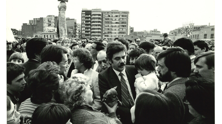 Inauguració del parc de Joan Miró. AMDE