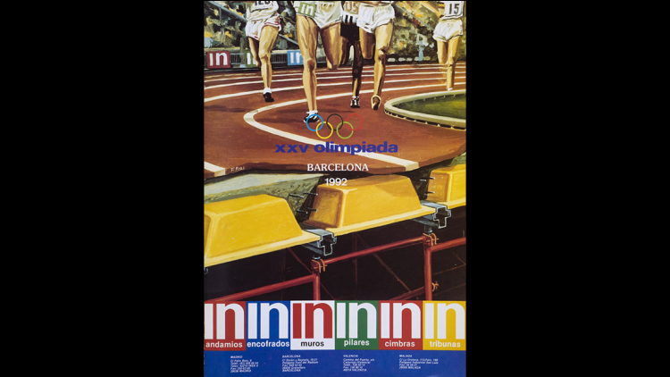 Anuncio en la contraportada de Cauce 2000. Revista cultural, técnica y profesional de los ingenieros de caminos, canales y puertos, setiembre- diciembre de 1989. AMCB