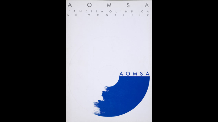 Portada de la publicación AOMSA L'Anella Olímpica de Montjuic, 1988. AMCB