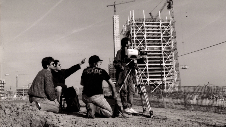 Profesionales de la productora Clara Films que trabajaron para capturar la Barcelona de 1992