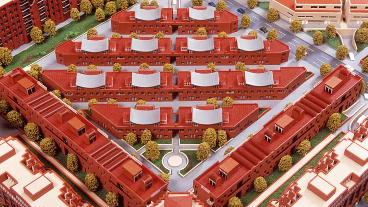 Maqueta de los edificios diseñados por los arquitectos Bonet, Scarpato y Klein. Autor desconocido (AFB)