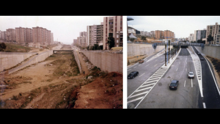 A before-and-after series of photographs on building the Second Ring 