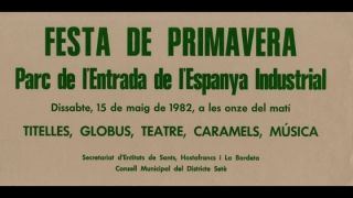 Cartell de la Festa de Primavera a Sants, 1982 