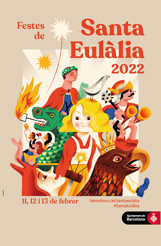 Cartell de les Festes de Santa Eulàlia 2022
