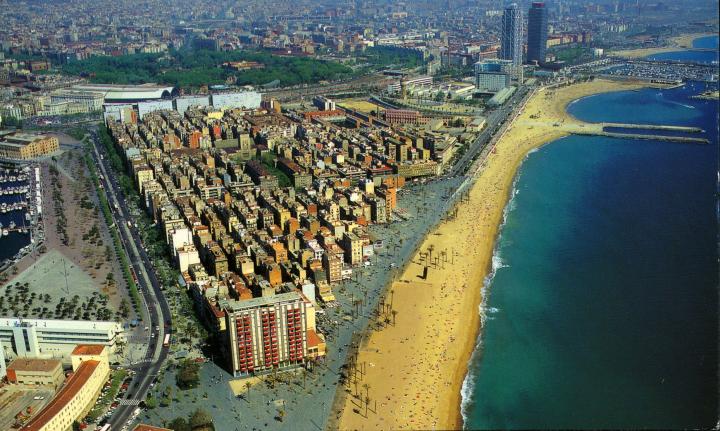 Vista panoràmica de la Barceloneta