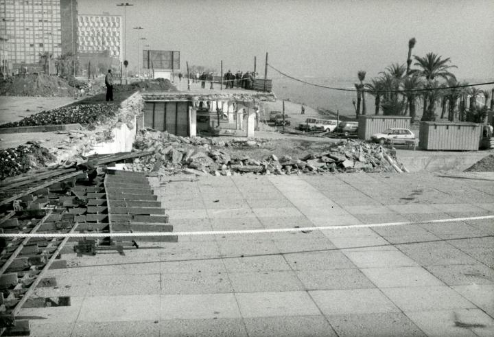 Obres al passeig Marítim