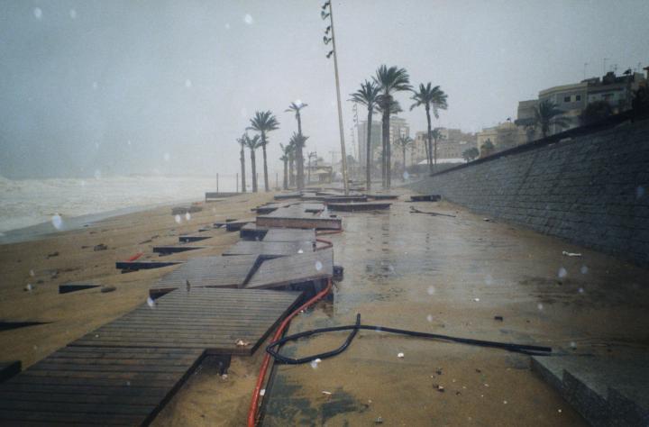 Temporal a primera línia de mar