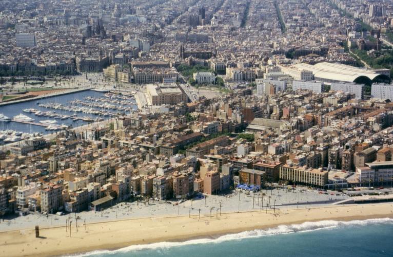 La Barceloneta a vista d'ocell