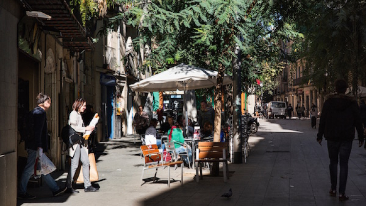 Calle en el barrio de Sant Pere, Santa Caterina i la Ribera