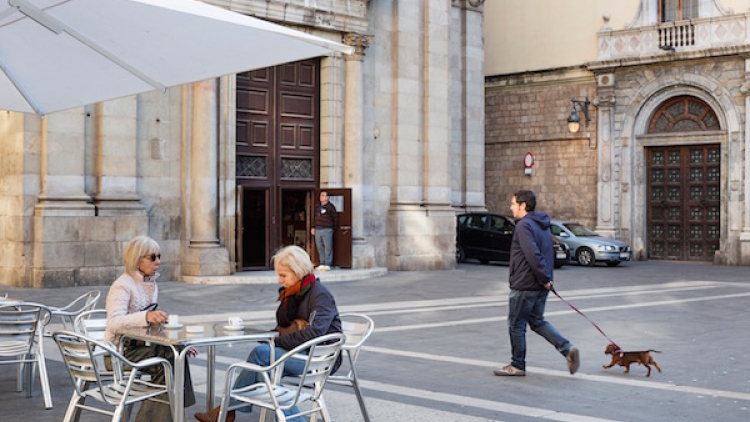 Plaza en el barrio Gòtic