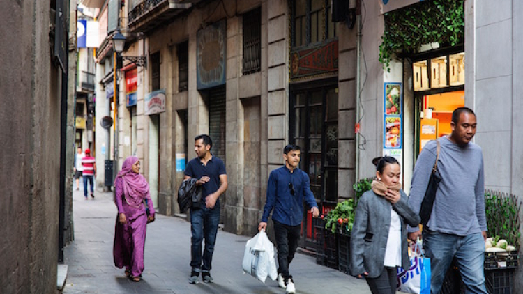 Carrer al barri del Raval