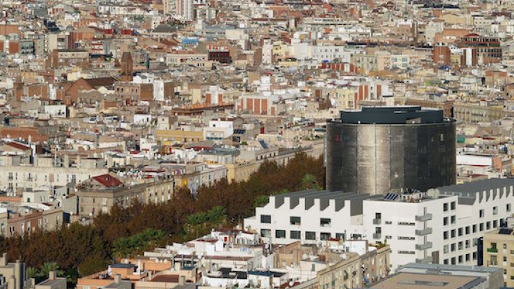 Vista panoràmica del barri del Raval