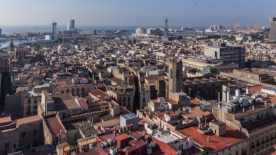 Vista panoràmica de la ciutat de Barcelona
