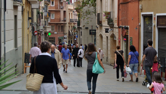 Picture of one of the streets in the Sarrià shopping hub