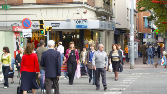 Picture of one of the streets in the Nou Barris shopping hub