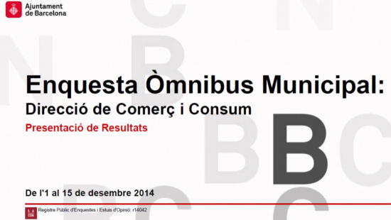 Enquesta Òmnibus Municipal de Comerç 2014