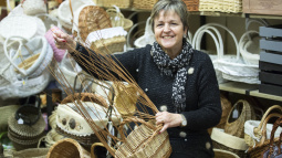 Joana Siscart, owner of the "Cistelleria Siscart" basket and wickerwork shop