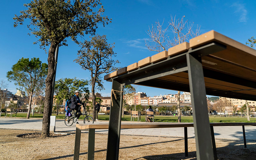 àrea de picnic a un parc