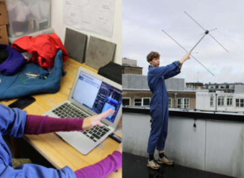 Sessió amb les artistes d’open-weather Hangar