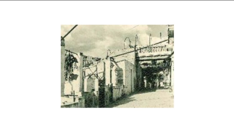 El carrer d'Aiguafreda, sobre can Carbassa, l'any 1964