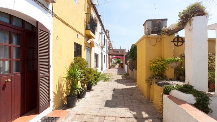 El carrer d'Aiguafreda