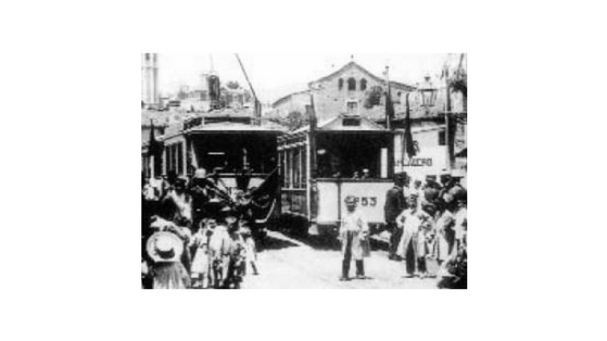 El 21 de juny de 1901, el tramvia d'Horta va canviar de tracció i d'itinerari