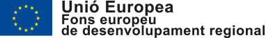 Logo de Unió Europea - Fons europeu de desenvolupament regional