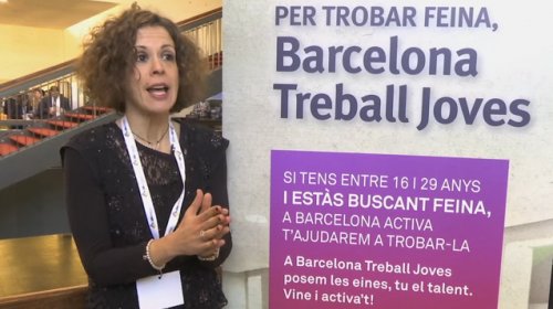 La Sara Díaz, de Barcelona Activa-Àrea d'Economia, Empresa i Ocupació, ens detalla quins programes oferten per als joves que cerquen feina.