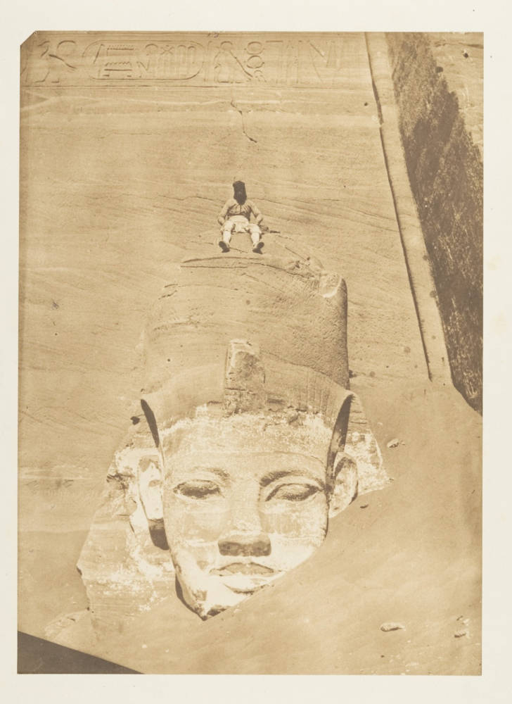 Maxime du Camp, 'Colossus of Abu  Simbel',  ca. 1850. Courtesy of The  Metropolitan Museum of Art, New  York. Gilman Collection, gift of the  Howard Gilman Foundation, 2005