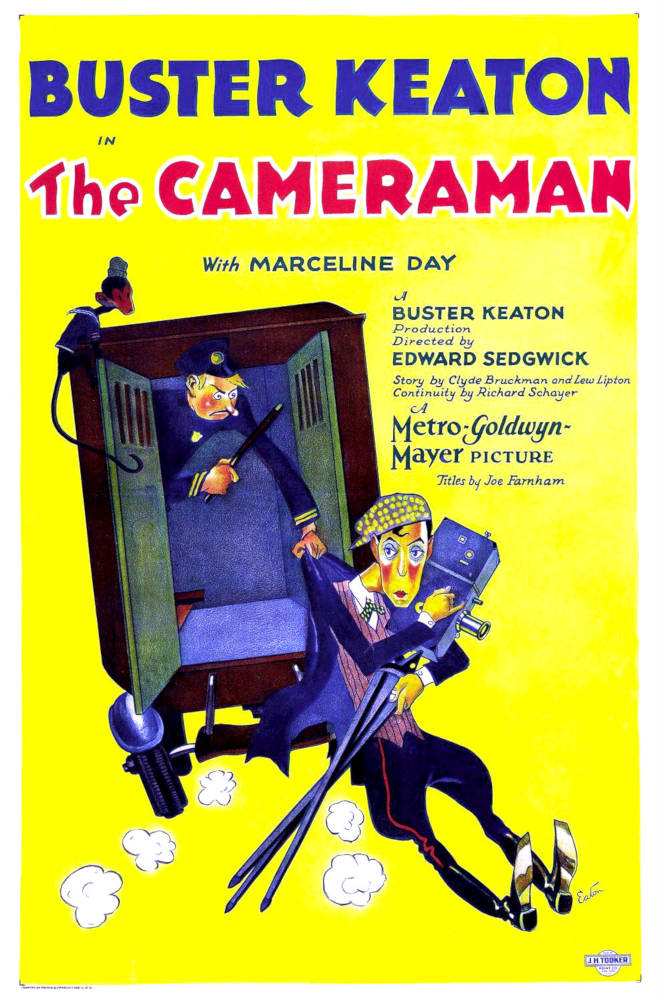 Cartell per a la pel·ícula 'The Cameraman', de Buster Keaton,  1928.